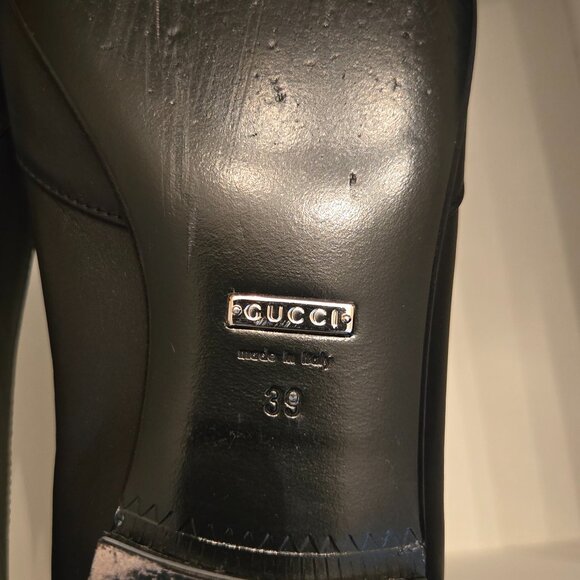 Gucci Black Leather Horsebit Loafers - Picture 3 of 12